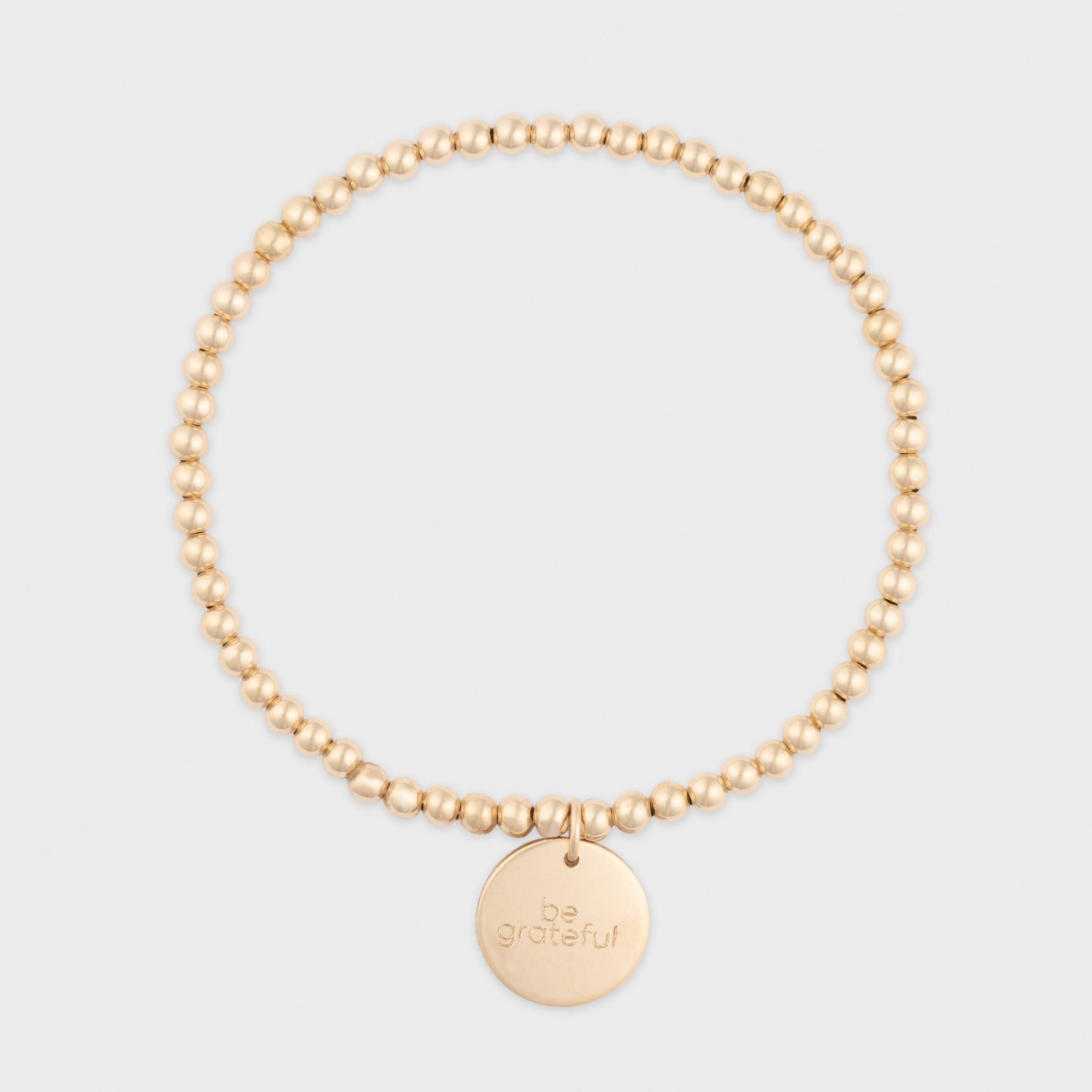 be grateful juno bracelet (3mm)