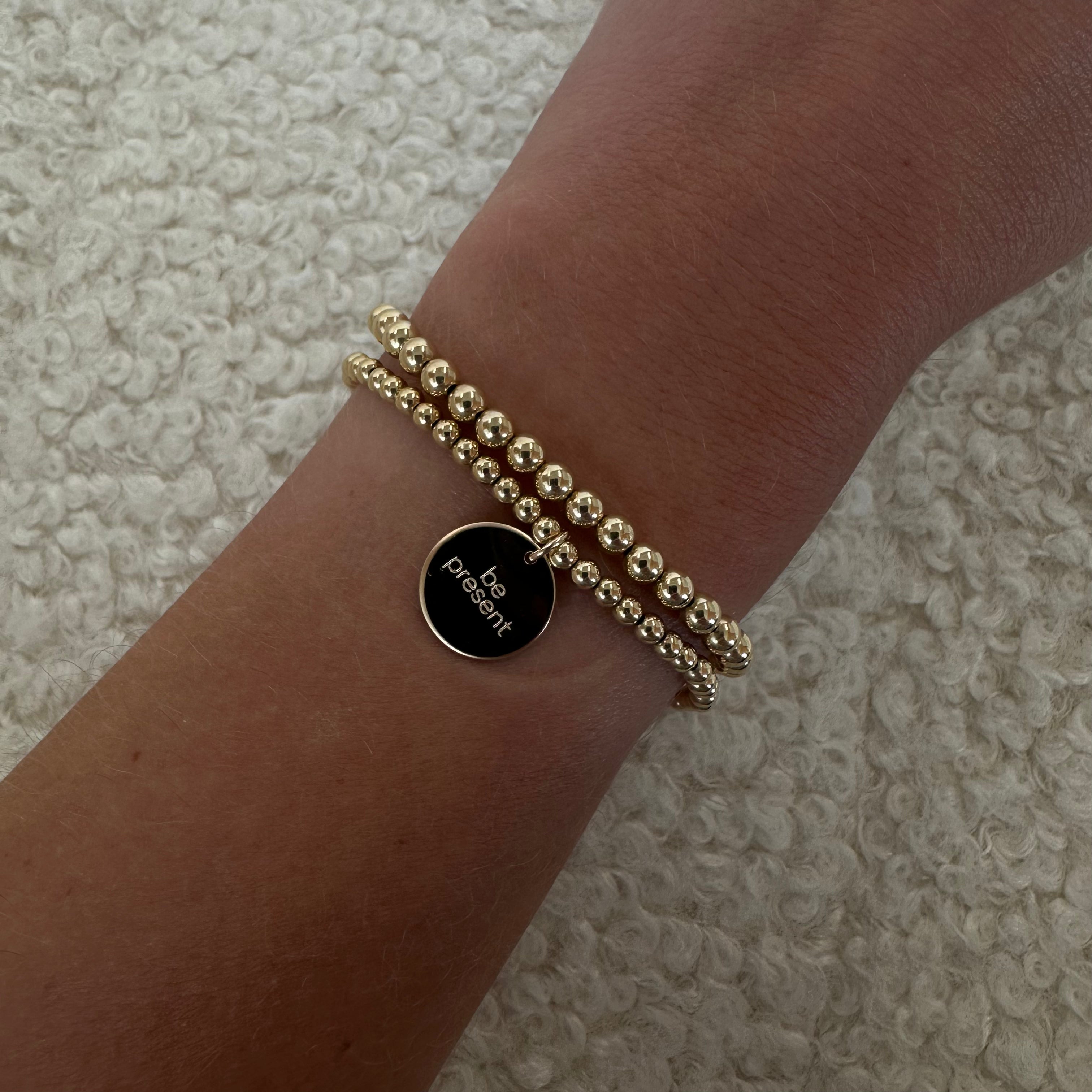 be present juno bracelet double stack (3+4mm)