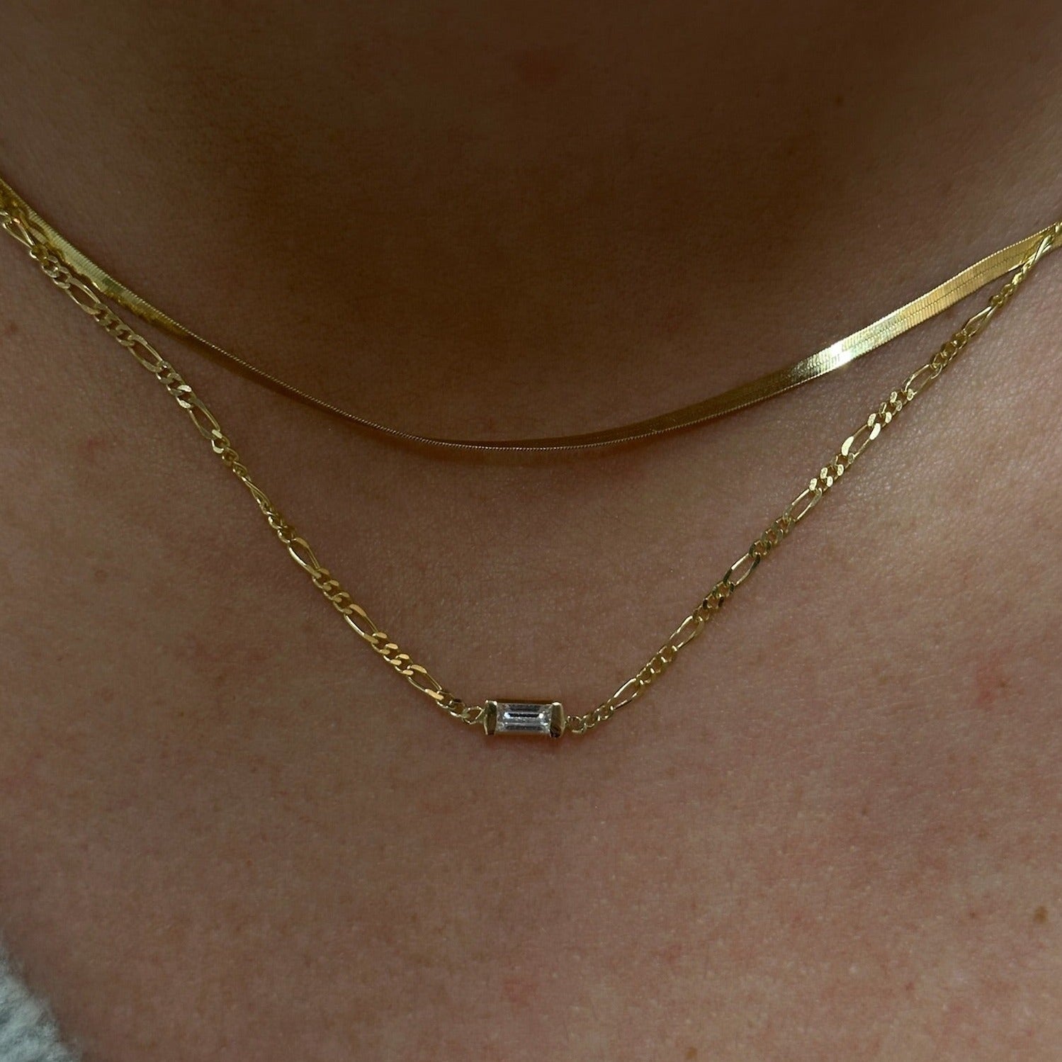 14k kenni baguette choker