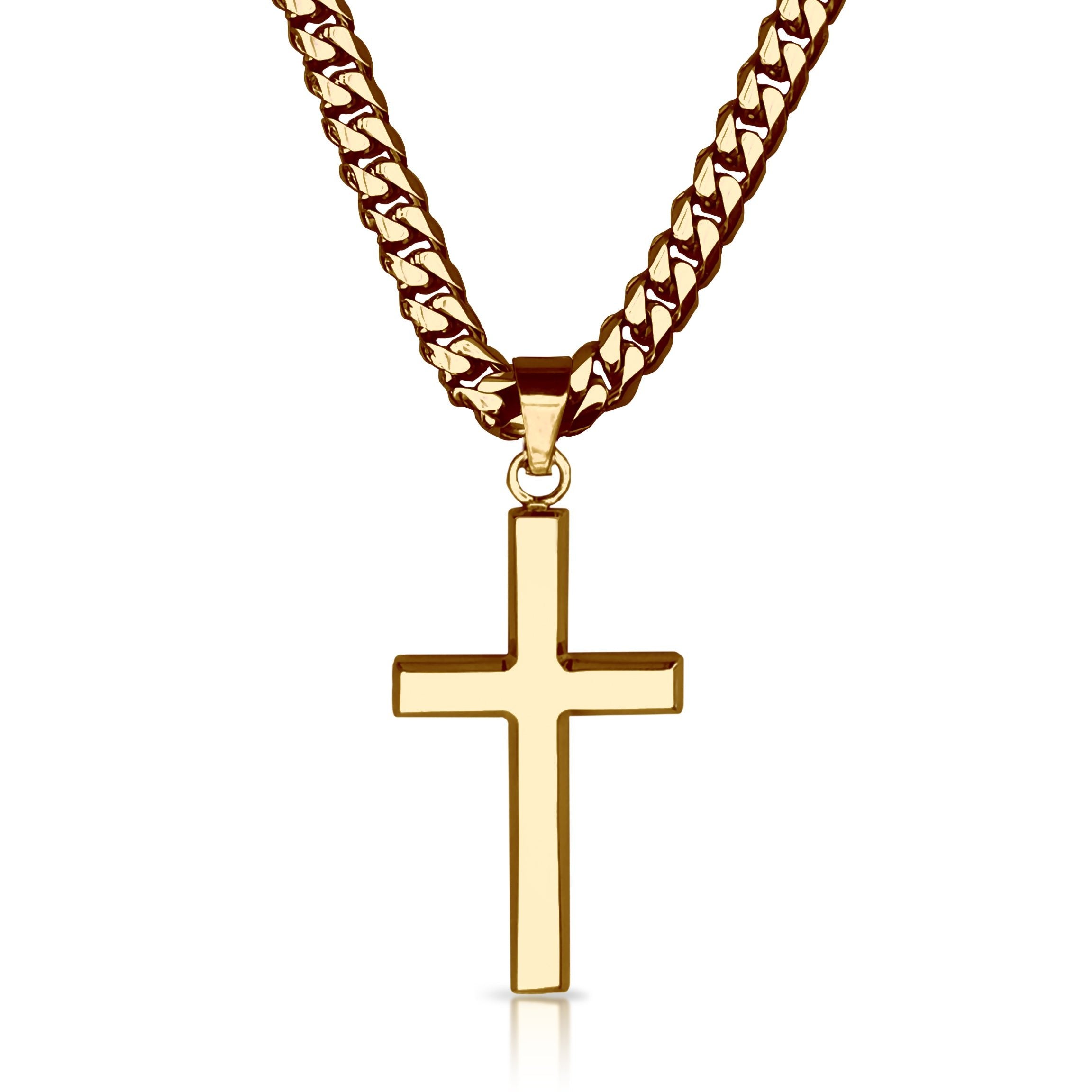 14K Gold Pro Cross Pendant