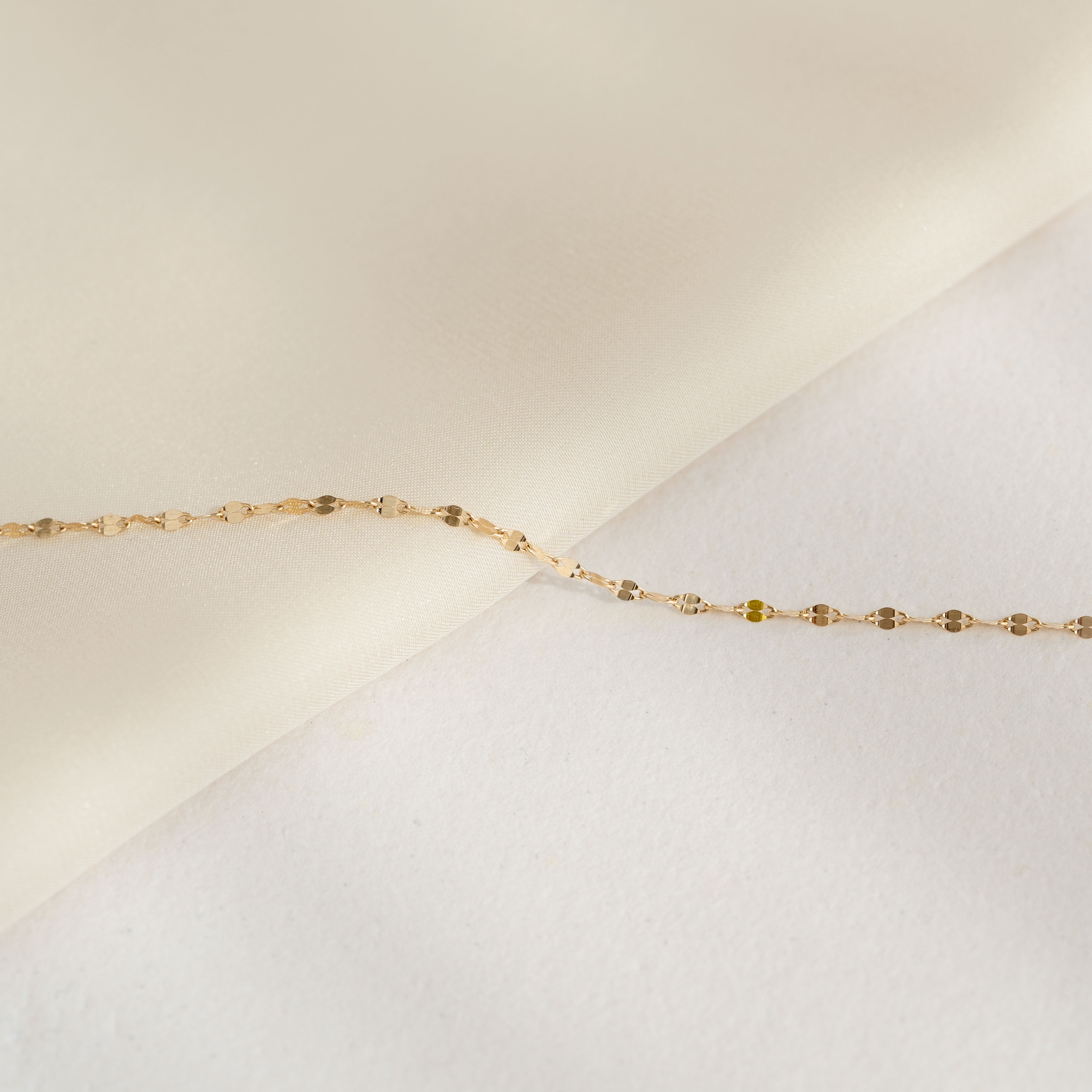 14k Gold Petal Chain Bracelet  - Florence