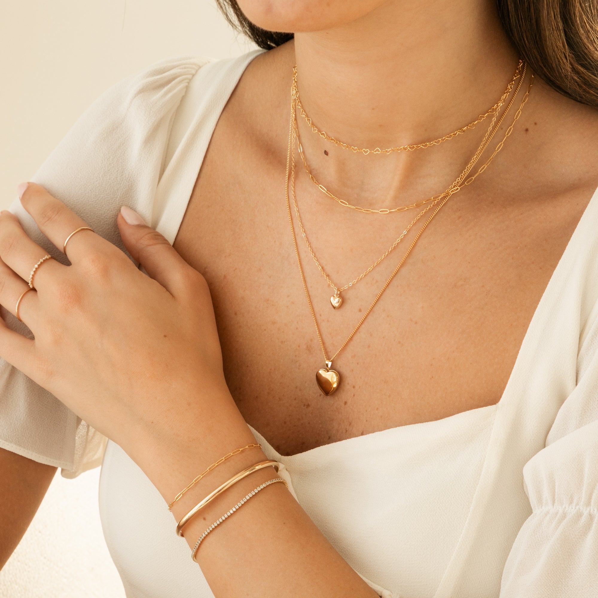 14K gold Tiny Heart Necklace